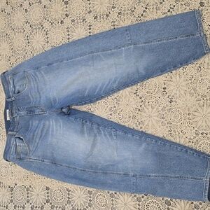 Torrid Festi High Rise Barrel Jeans Blue Denim Light Wash Sz 12T